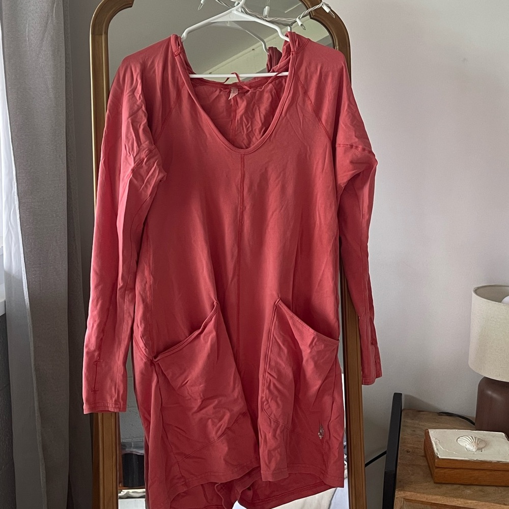 Fp movement Coral Long Sleeve romper with Pockets